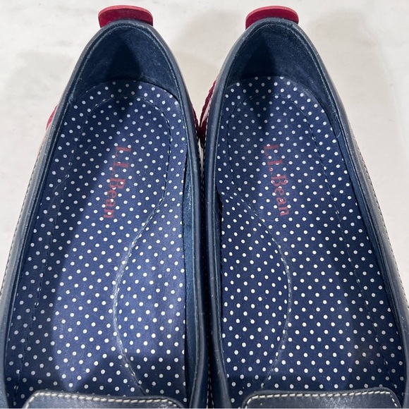 L.L. Bean Coastal Skimmer Flats Red Blue Size 6 - Picture 6 of 13
